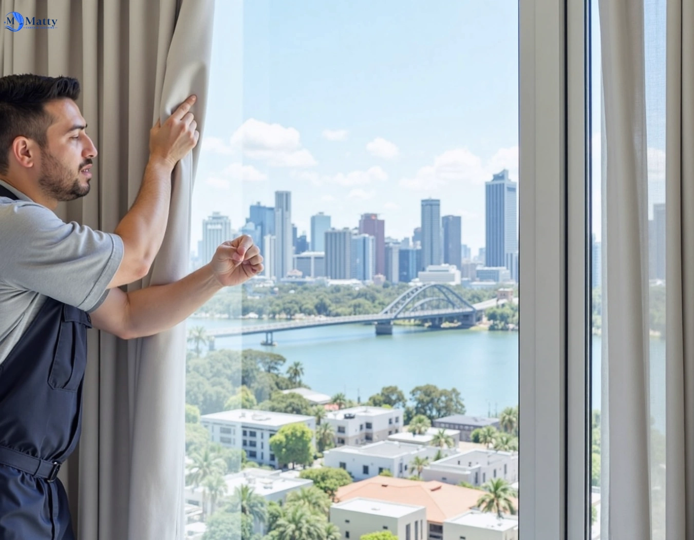 Professional curtain steam cleaning service maddingley-vic QLD by Matty Curtain Cleaning