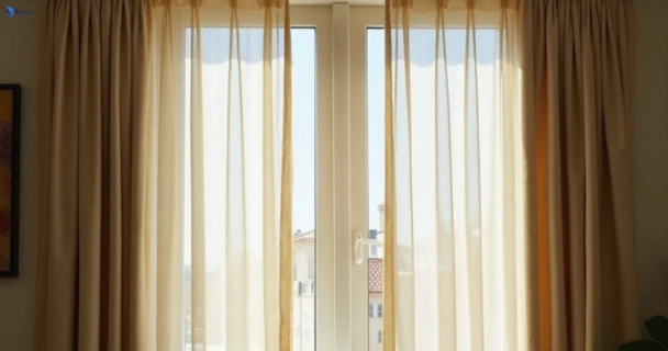 Dull dusty drapes in maddingley-vic before professional cleaning